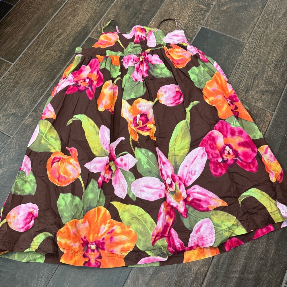 EUC Gap Kids Floral Print Flare Sundress